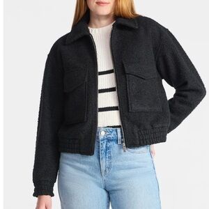 Boucle bomber Jacket